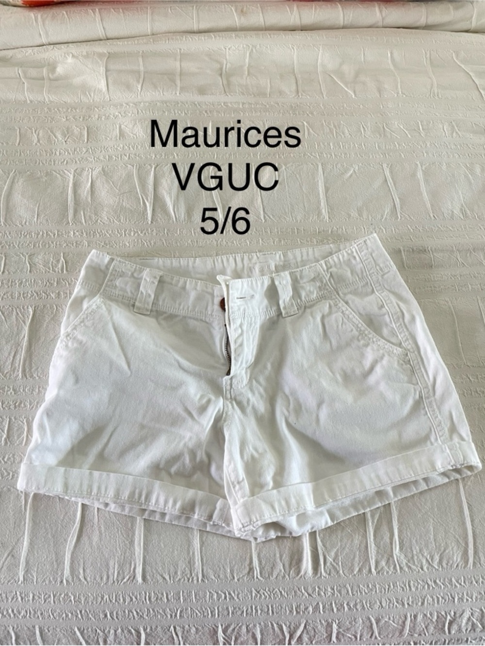 Maurices White Jean Shorts - Women's Casual Cut